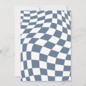 Blauw Vuil Fietsjongen Motorcross Racing Verjaarda Kaart (Achterkant)