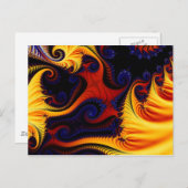 Blauw vuur 1 Briefkaart (Voorkant / Achterkant)