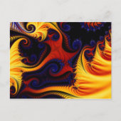 Blauw vuur 1 Briefkaart (Voorkant)