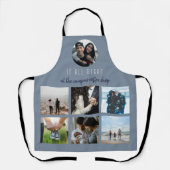 Blauw waar het allen begon met Couples Foto Schort (Voorkant)