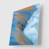 Blauw water abstract, Canada Vierkante Klok (Hoek)