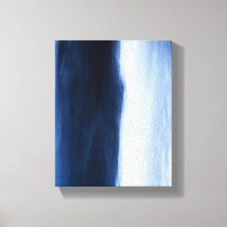 Blauw water Abstract Canvas Afdruk