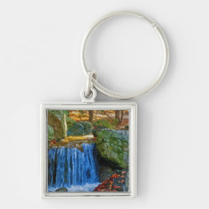 Blauw Water Bron Sleutelhanger