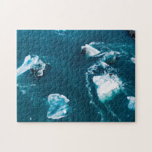 Blauw Water en Witte Ijs Legpuzzel