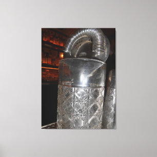 Blauw Water Grill Canvas Afdruk