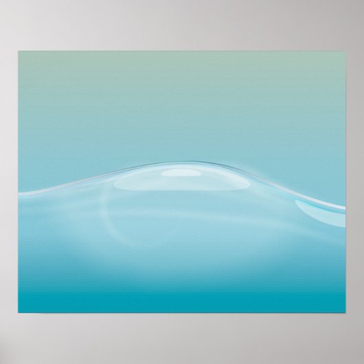 Blauw water poster (Voorkant)