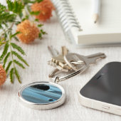 BLAUW WATER SLEUTELHANGER (Zijkant)