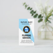 Blauw Water Spotlight sanitair Visitekaartje (Staand voorkant)