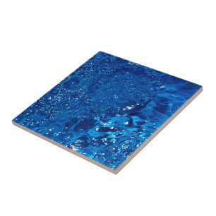 Blauw water tegeltje