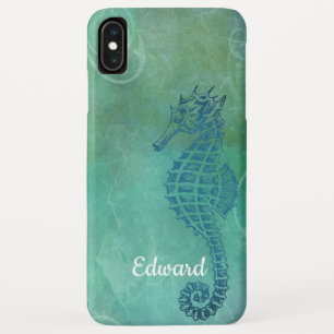Blauw Water, Zeepaardje en Bloei iPhone XS Max Hoesje