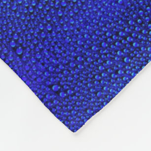 Blauw Waterdruppels Patroon Dekbed Fleece Deken