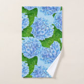 Blauw waterolieringspatroon bad handdoek (Handdoek)