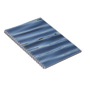 Blauw waterpatroon notitieboek (Rechterzijde)