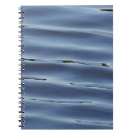 Blauw waterpatroon notitieboek