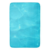 Blauw waterpatroon op badmat (Voorkant Verticaal)