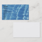 Blauw waterpatroon visitekaartje (Voorkant / Achterkant)
