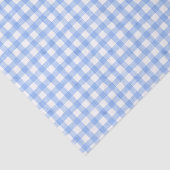Blauw Waterverf Gingham-weefsel Tissuepapier (Detail)