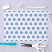 Blauw Waterverf pooldots Tissuepapier (Craft)