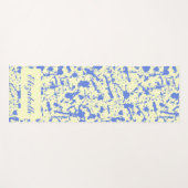 blauw waterverf splaatstdesign yoga mat (Voorkant (horizontaal))