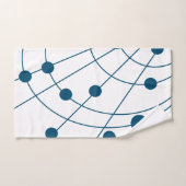 Blauw web bad handdoek (Handdoek)