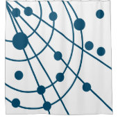 Blauw web douchegordijn (Voorkant)