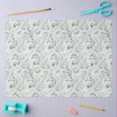 Blauw-weefselpapier voor Elegant Floral Waterverf Tissuepapier (Craft)