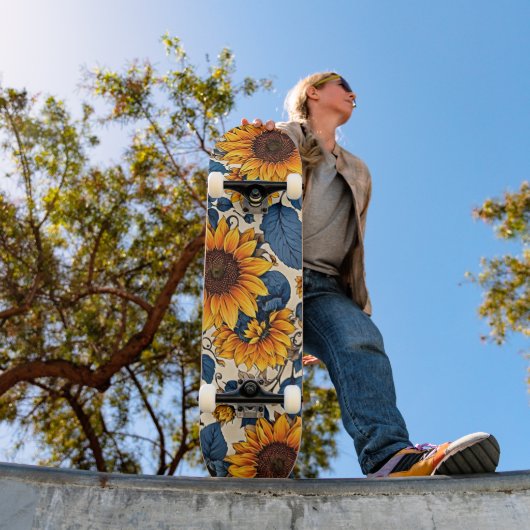 Blauw weiland skateboard (Buiten 1)