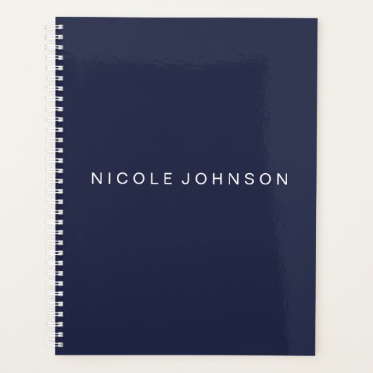 Blauw / Wekelijks/Maandelijks Planner (Voorkant)