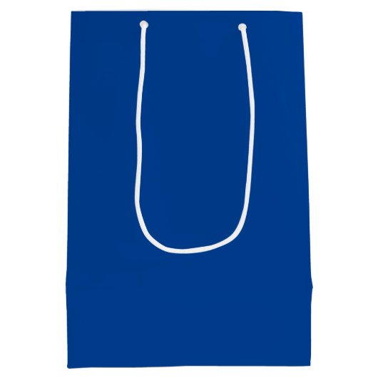Blauw welkom Afstuderen uit de stad gast geschenk Medium Cadeauzakje (Achterkant)