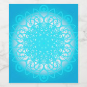 BLAUW WIJN ETIKET (Enkel label)