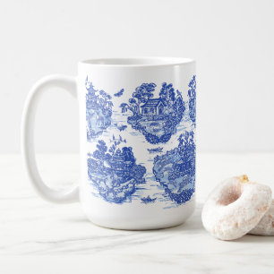 Blauw wild konijn Deer Fox Bird Koffiemok