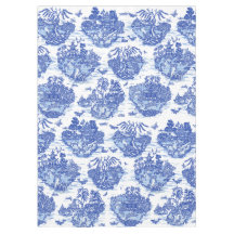 Blauw wild konijn fox deer Oriental Design