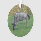 Blauw Wildebeest #1 Ornament (voorkant)