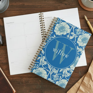 blauw William Morris Tapestry Monogram Planner