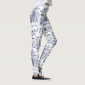 Blauw Willow Design-Leggings Leggings (Rechts)