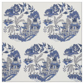 Blauw Willow Design Stof (Swatch)