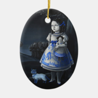 Blauw Willow Keramisch Ornament