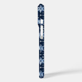 Blauw Winter Patroon Case-Mate iPhone Case (Achterkant / Links)