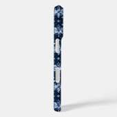 Blauw Winter Patroon Case-Mate iPhone Case (Achterkant / Rechts)