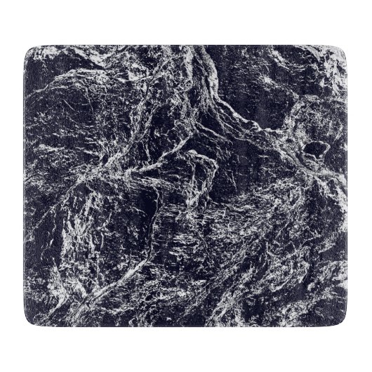 Blauw/wit Abstract Snijplank (Voorkant)