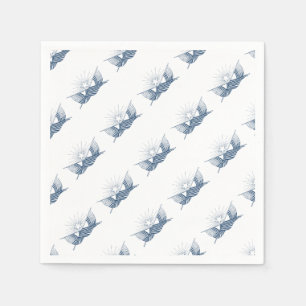 Blauw & Wit  Amerikaanse Vlaggen w/Shining Star Servet