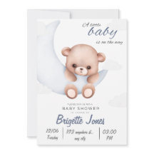 Blauw-wit Baby shower