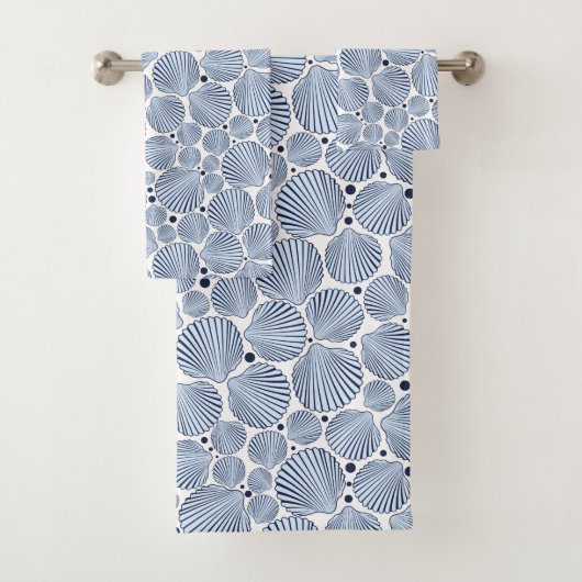 Blauw wit bad handdoek (Insitu)