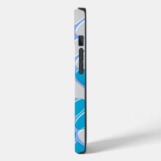 Blauw, wit Beiers patroon. Case-Mate iPhone Case (Achterkant / Links)