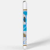 Blauw, wit Beiers patroon. Case-Mate iPhone Case (Achterkant / Rechts)