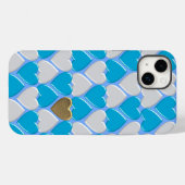 Blauw, wit Beiers patroon. Case-Mate iPhone Case (Achterkant (horizontaal))