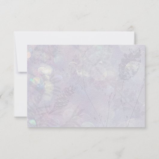 Blauw Wit Bloemen 90ste Verjaardag Dank u Flat Bedankkaart (Achterkant)