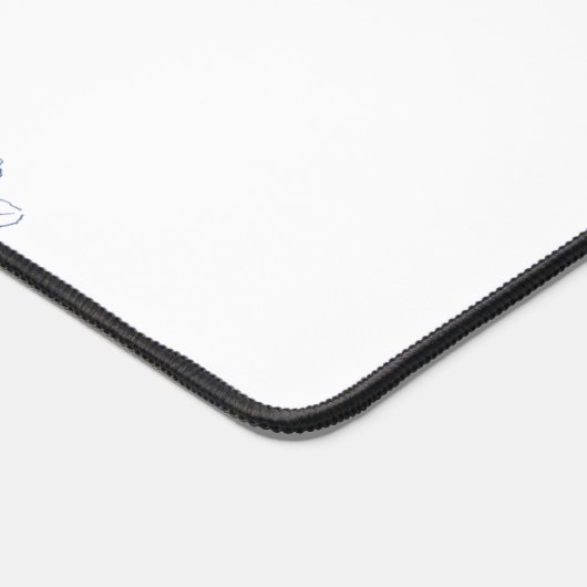 Blauw & Wit Bloemen China Patroon Ming Vaas Bureaumat (Hoek)