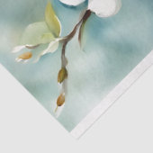 Blauw & Wit Bloemen Decoupage Tissue Papier (Detail)