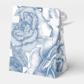 Blauw Wit Bloemenfeest Favoriet Box Bedankdoosjes (Achterkant)